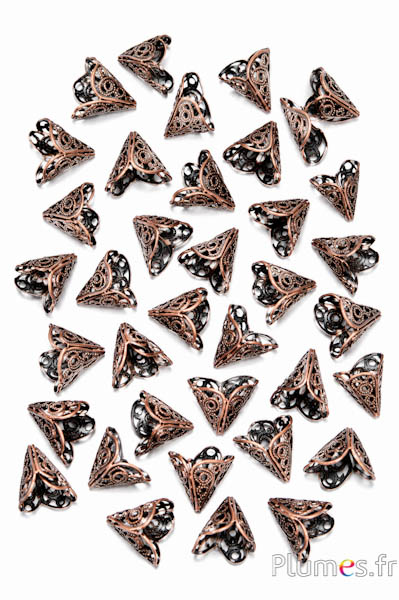 Capuchons de finition - 1.5 cm x 2 cm - cuivre